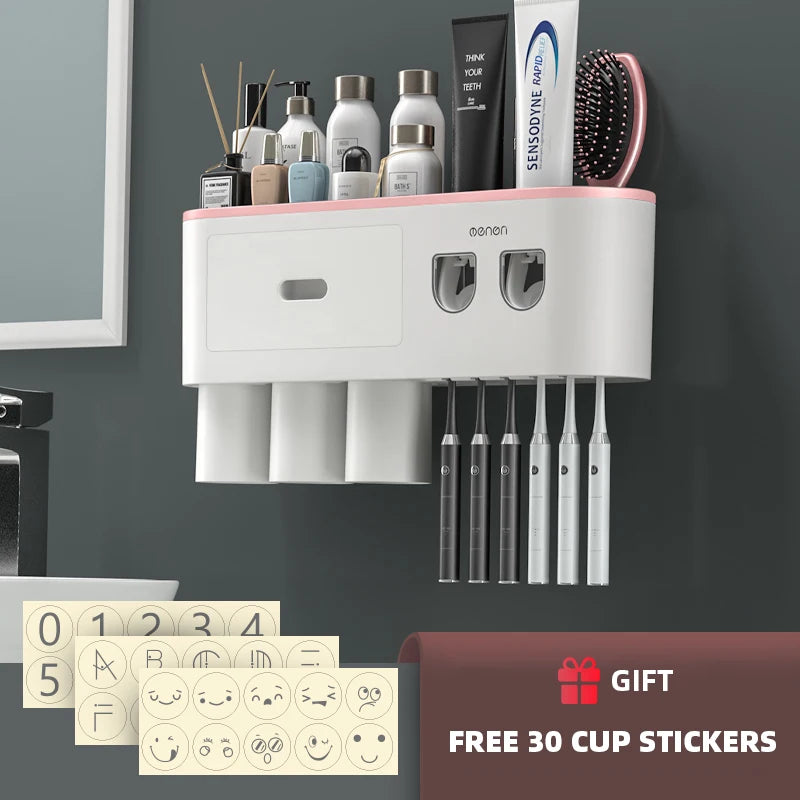 Toothbrush Holder / Toothpaste Dispenser