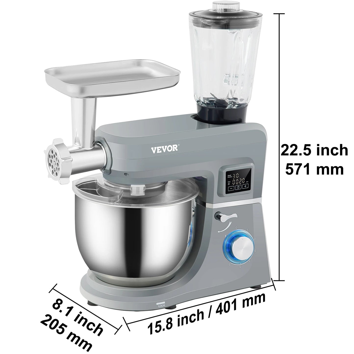 5 IN 1 Stand Multifunctional Electric Mixer