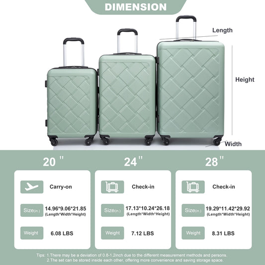 3 Piece Luggage Sets