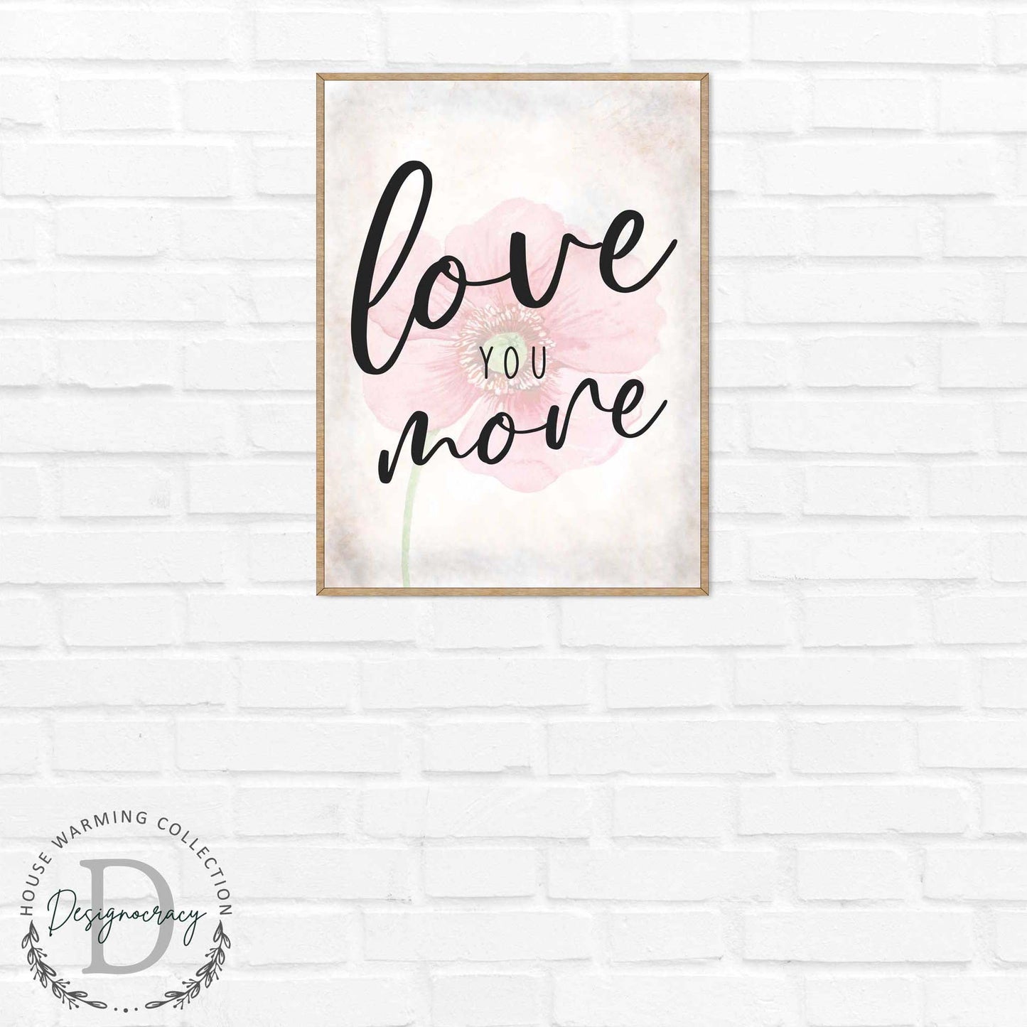 Love You More - Bedroom Wall Art