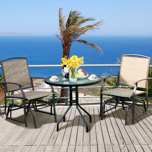 Patio Swing Single Glider Chair Rocking Seating
