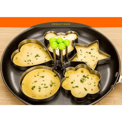 5Pcs Stainless Steel Fried Egg Mold