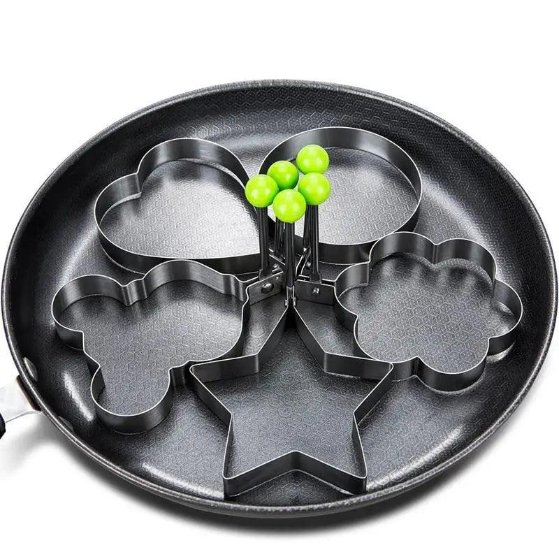 5Pcs Stainless Steel Fried Egg Mold