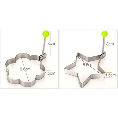 5Pcs Stainless Steel Fried Egg Mold