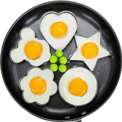 5Pcs Stainless Steel Fried Egg Mold