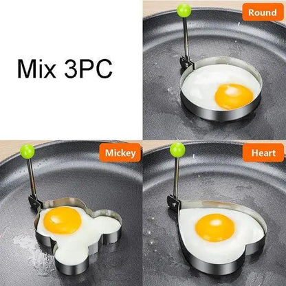 5Pcs Stainless Steel Fried Egg Mold