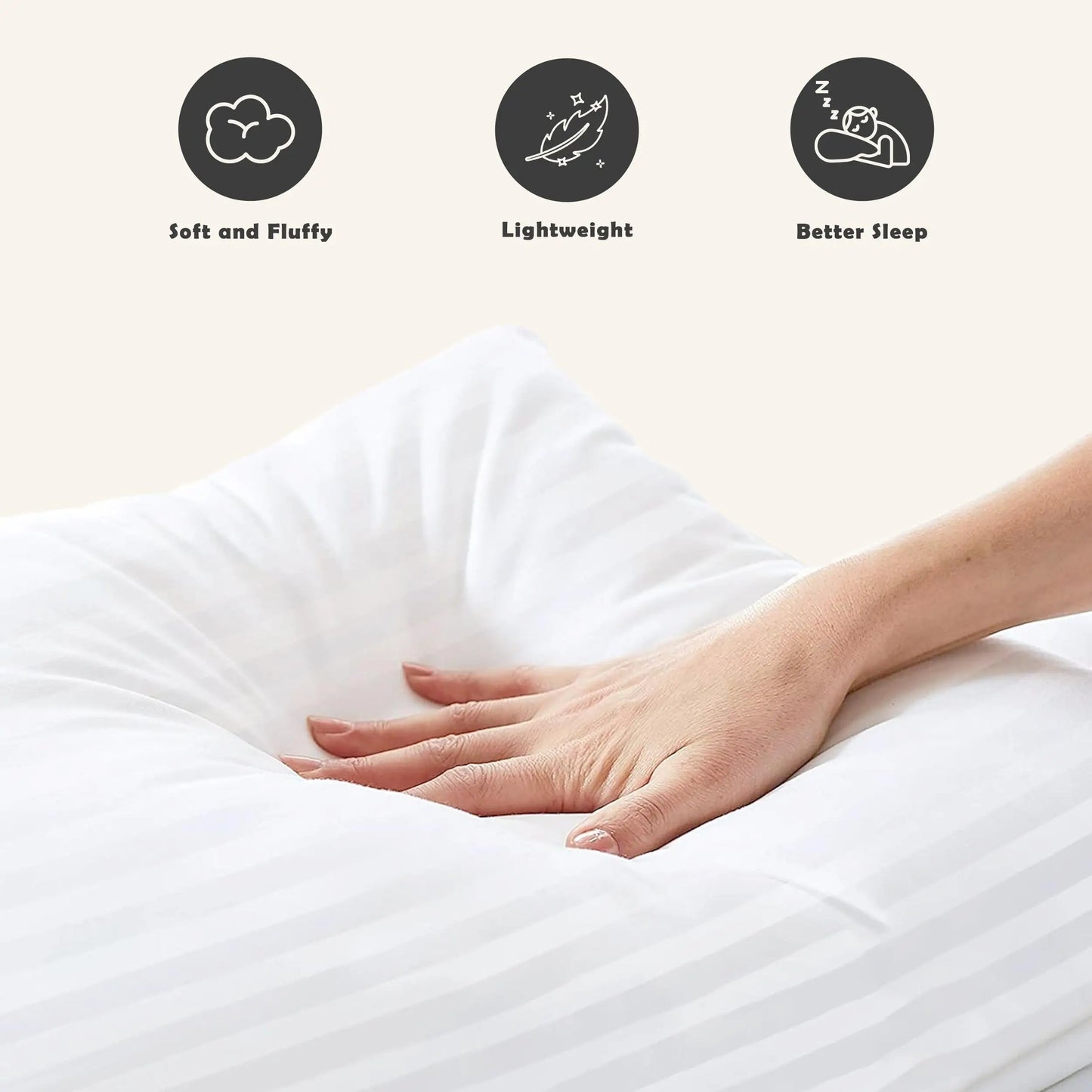 Hotel King Pillows Set of 2