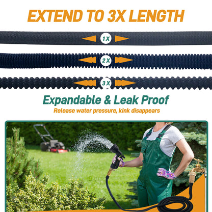 Expandable Garden Hose With Nozzle