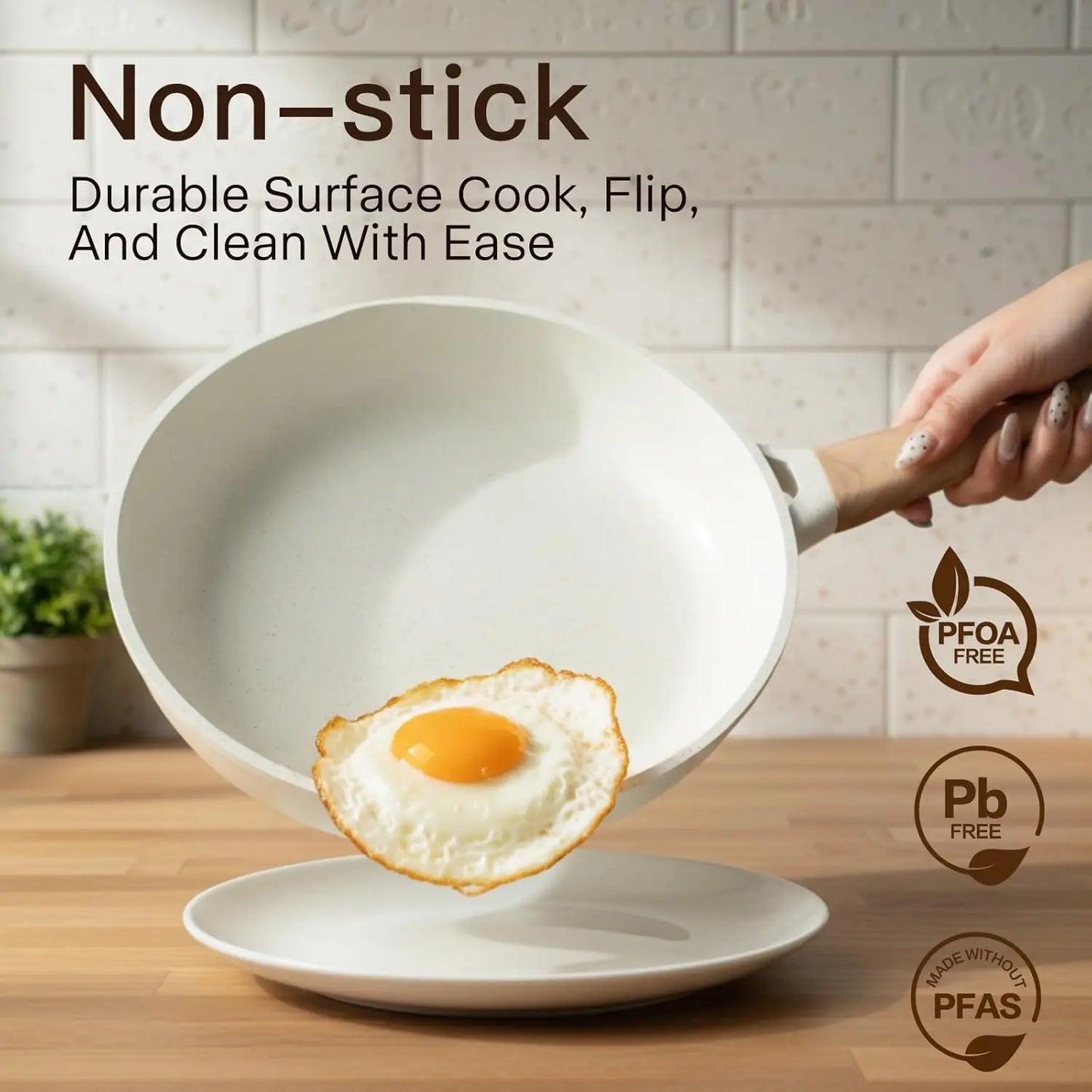 22-Piece Ceramic Cookware Set