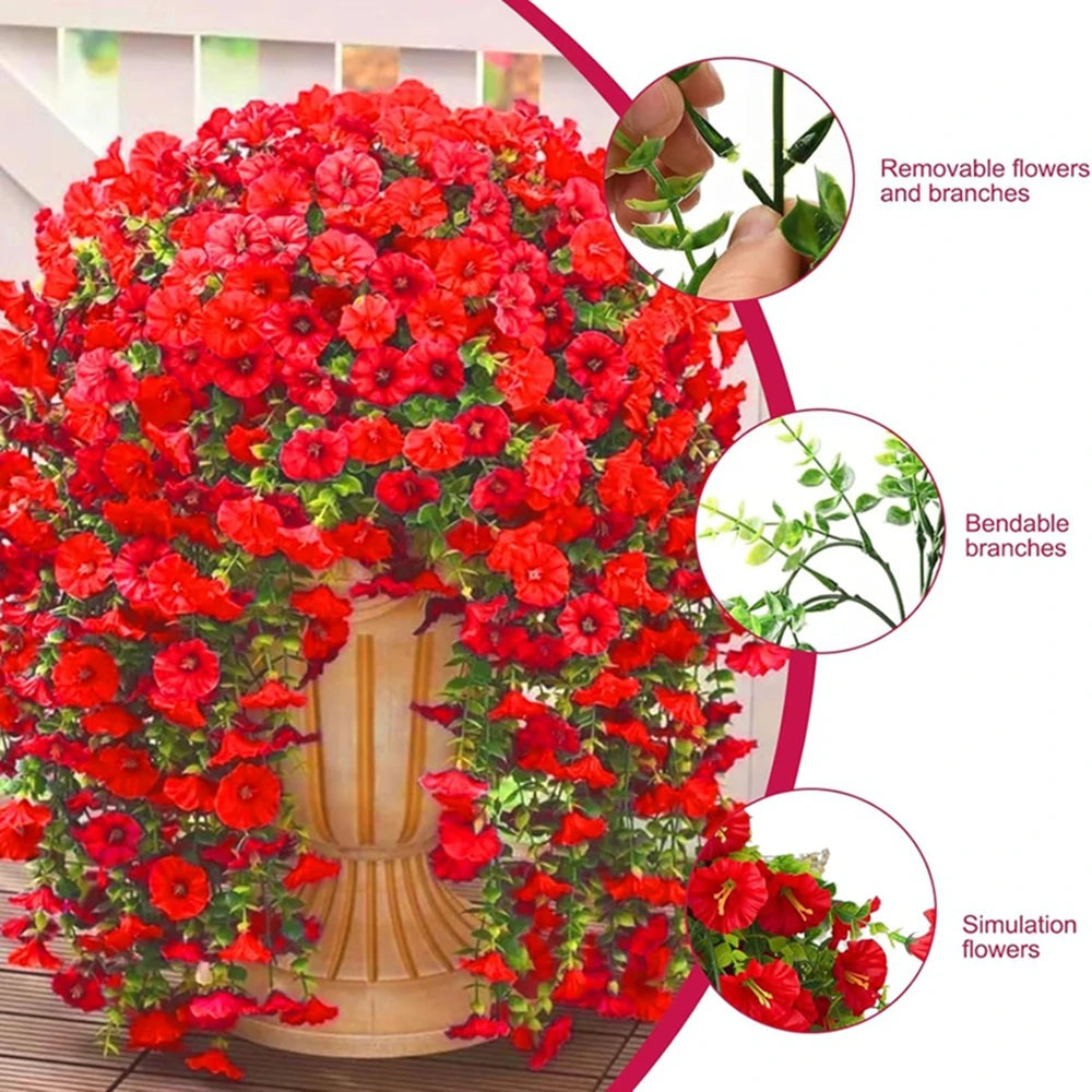 Artificial Vine Morning Glory