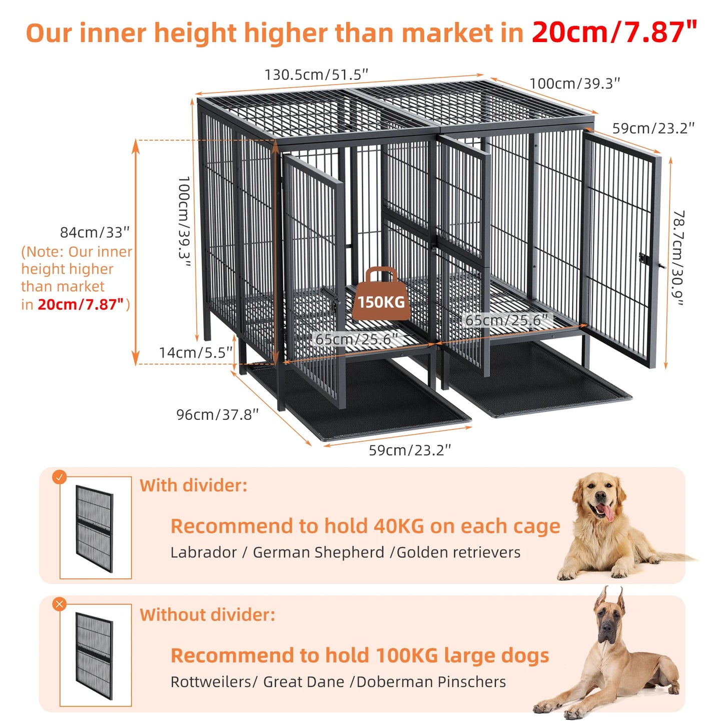 Jumbo Large Metal Pet Kennel