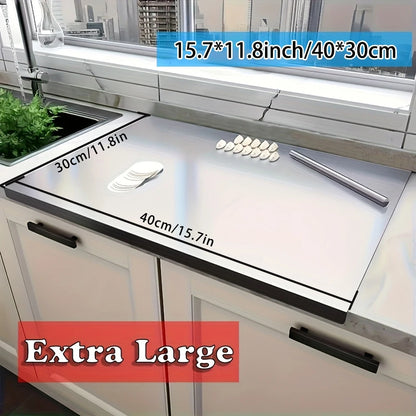 Stainless steel chopping board