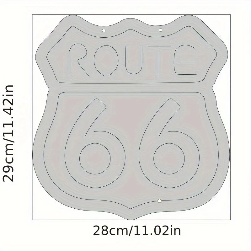 Historic Route 66 Neon Sign