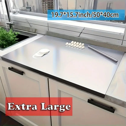 Stainless steel chopping board