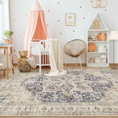 Washable 9x12 Oriental Rug