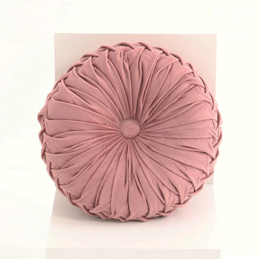 Throw Pillow Hand Sewn Pleated