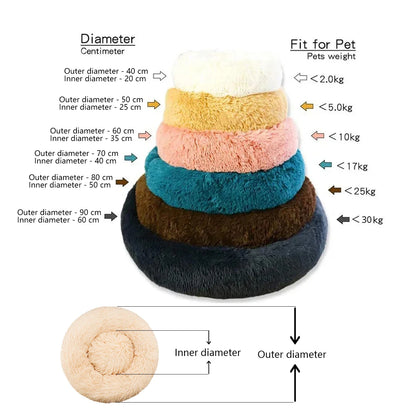 Round Pet Bed Super Soft