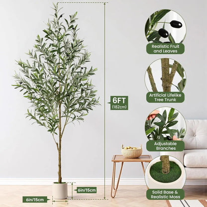 6FT Artificial Olive Tree