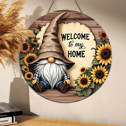 Vintage Wooden Gnome Wall Decor
