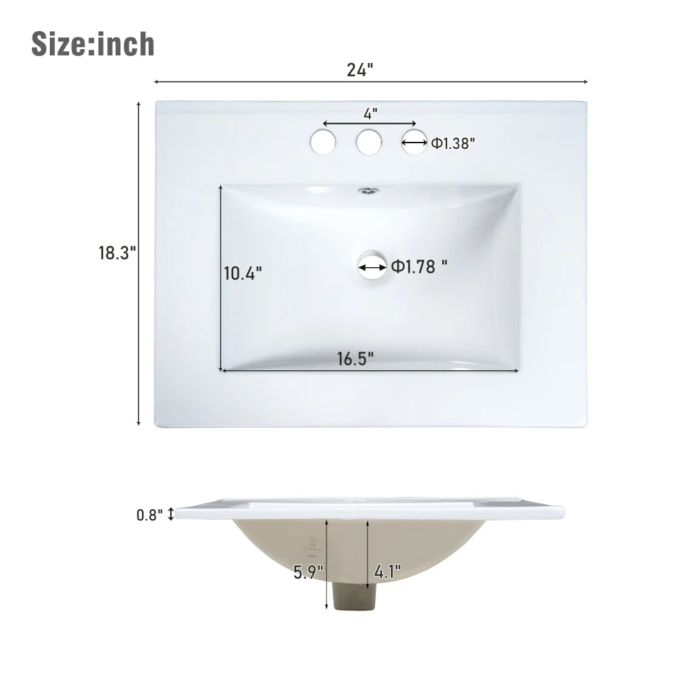 24-Inch Bathroom Vanity Cabinet