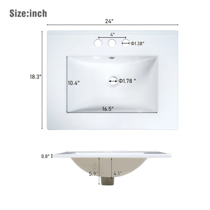 24-Inch Bathroom Vanity Cabinet