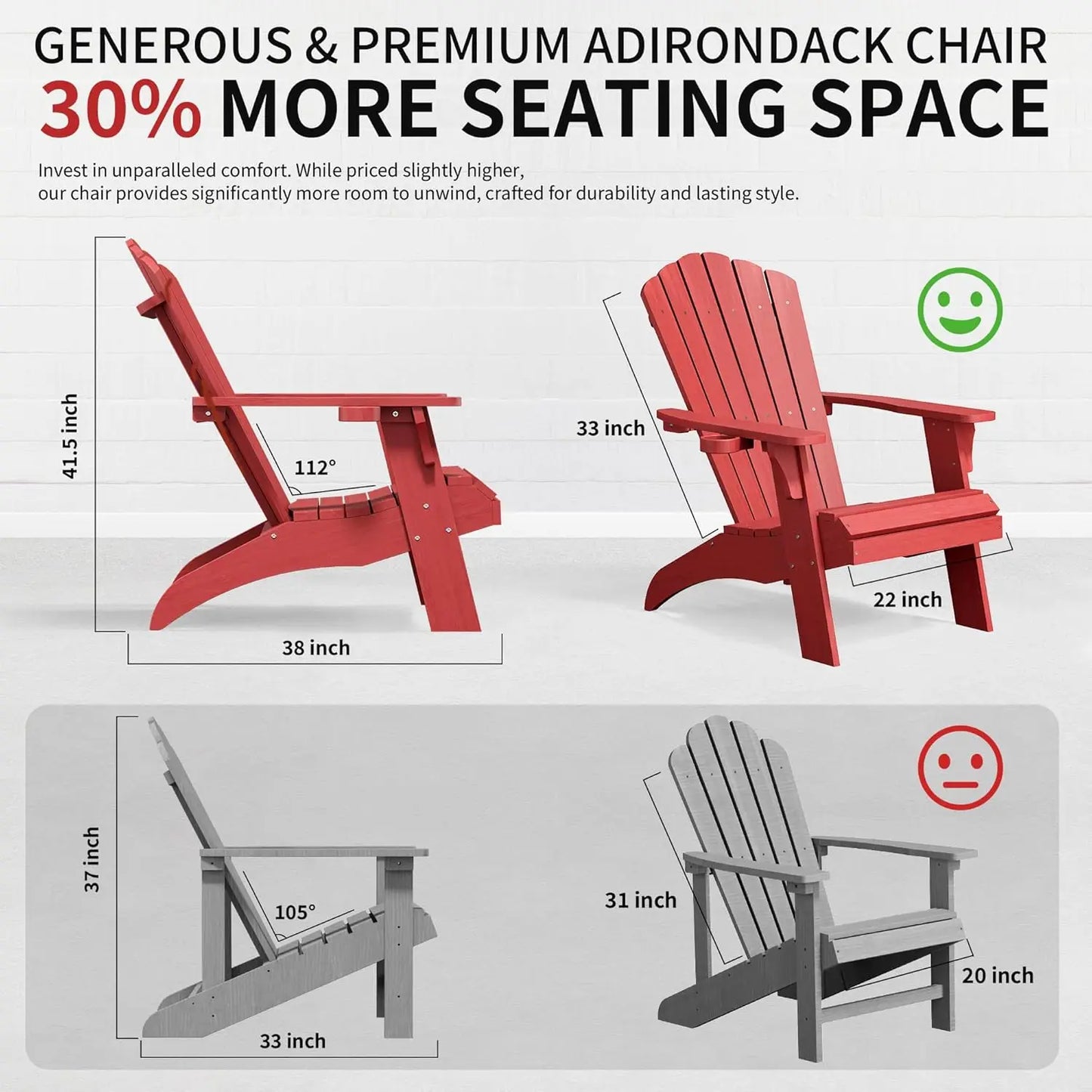 Oversized Adirondack Chair