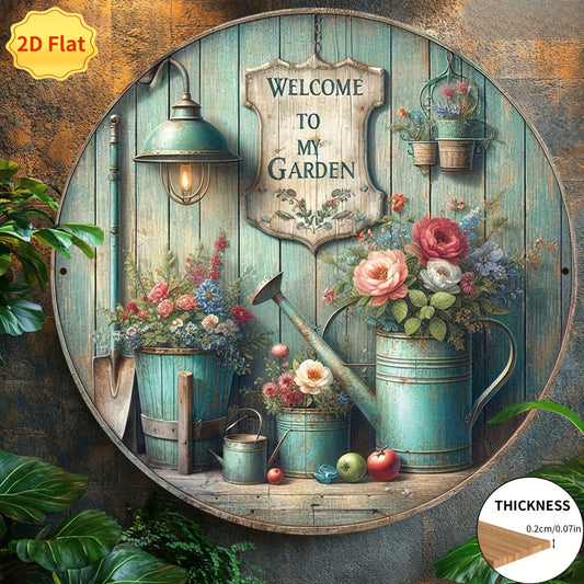 "Welcome to My Garden" Wooden Sign