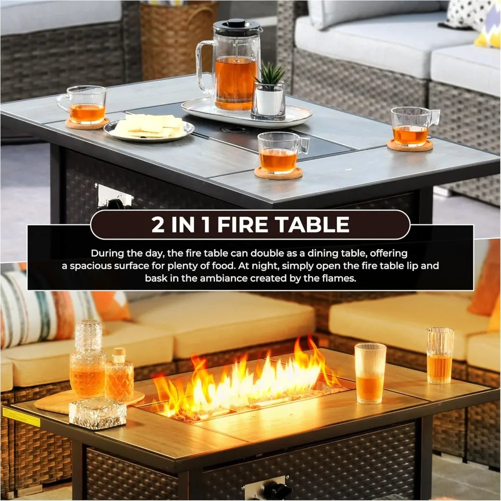 42" Fire Pit Table with Propane Gas