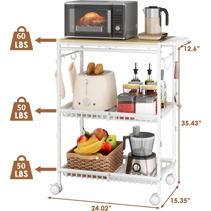 Microwave Kitchen Cart