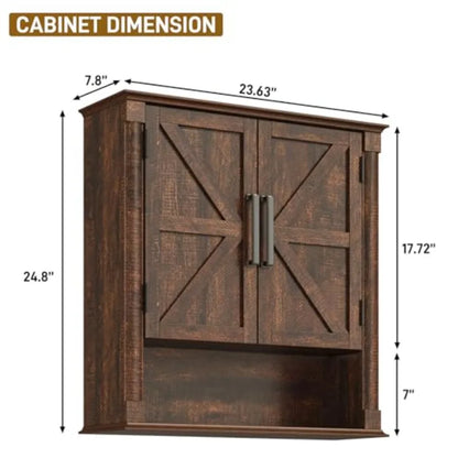 Farmhouse Bathroom Cabinet Wooden