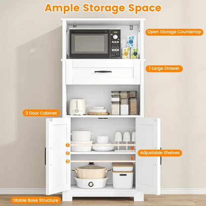 Farmhouse Kitchen Pantry Cabinet