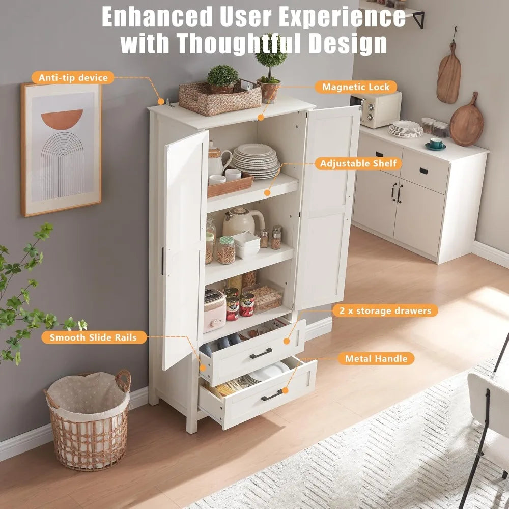 Kitchen Pantry Storage Cabinet
