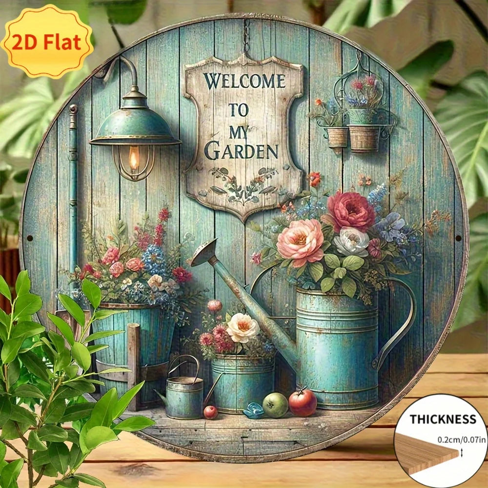 "Welcome to My Garden" Wooden Sign