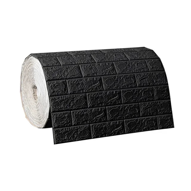 Self-adhesive Antique Foam Brick Wallpaper