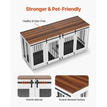 Double-Decker Dog Crate Furniture