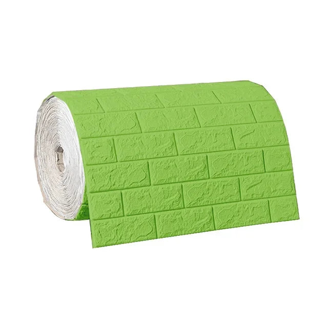 Self-adhesive Antique Foam Brick Wallpaper