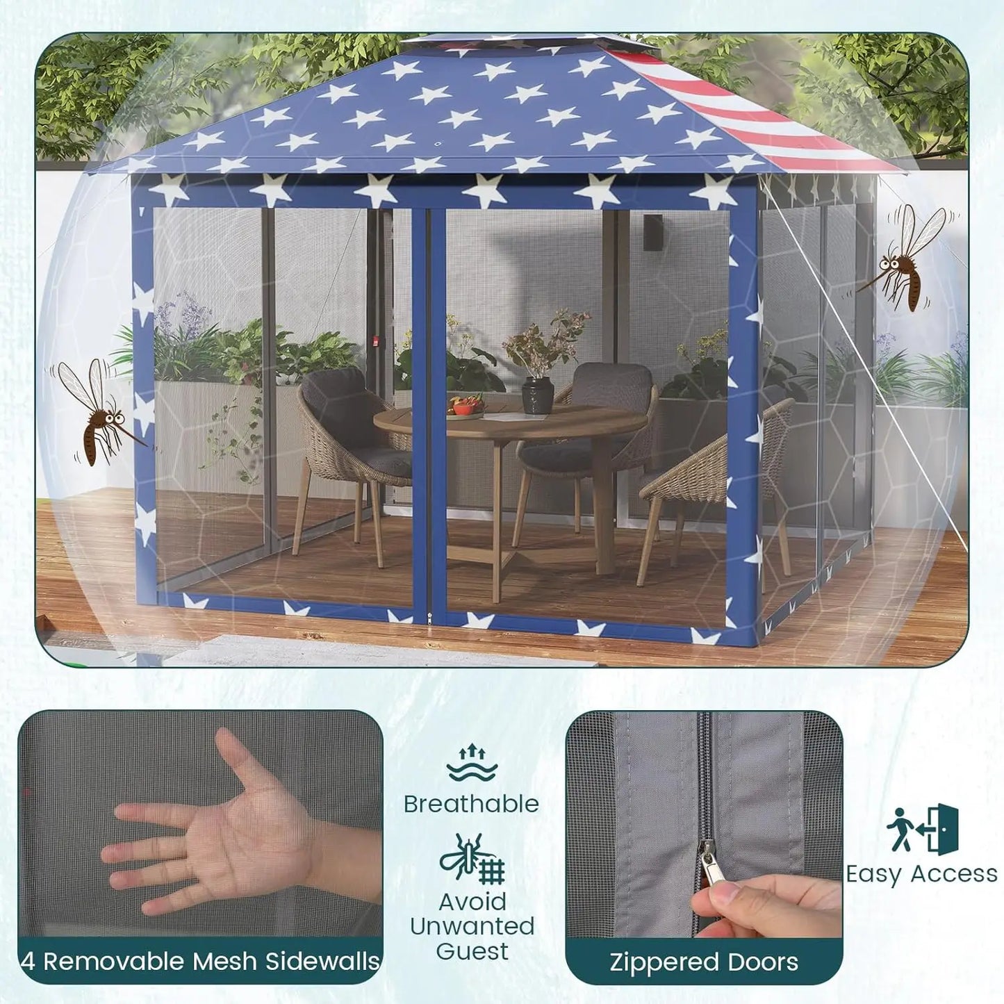 11 ft × 11 ft Pop up Gazebo