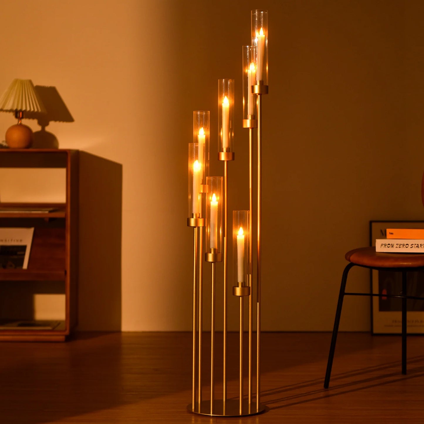 4Sets 7 Arms Floor Candelabra