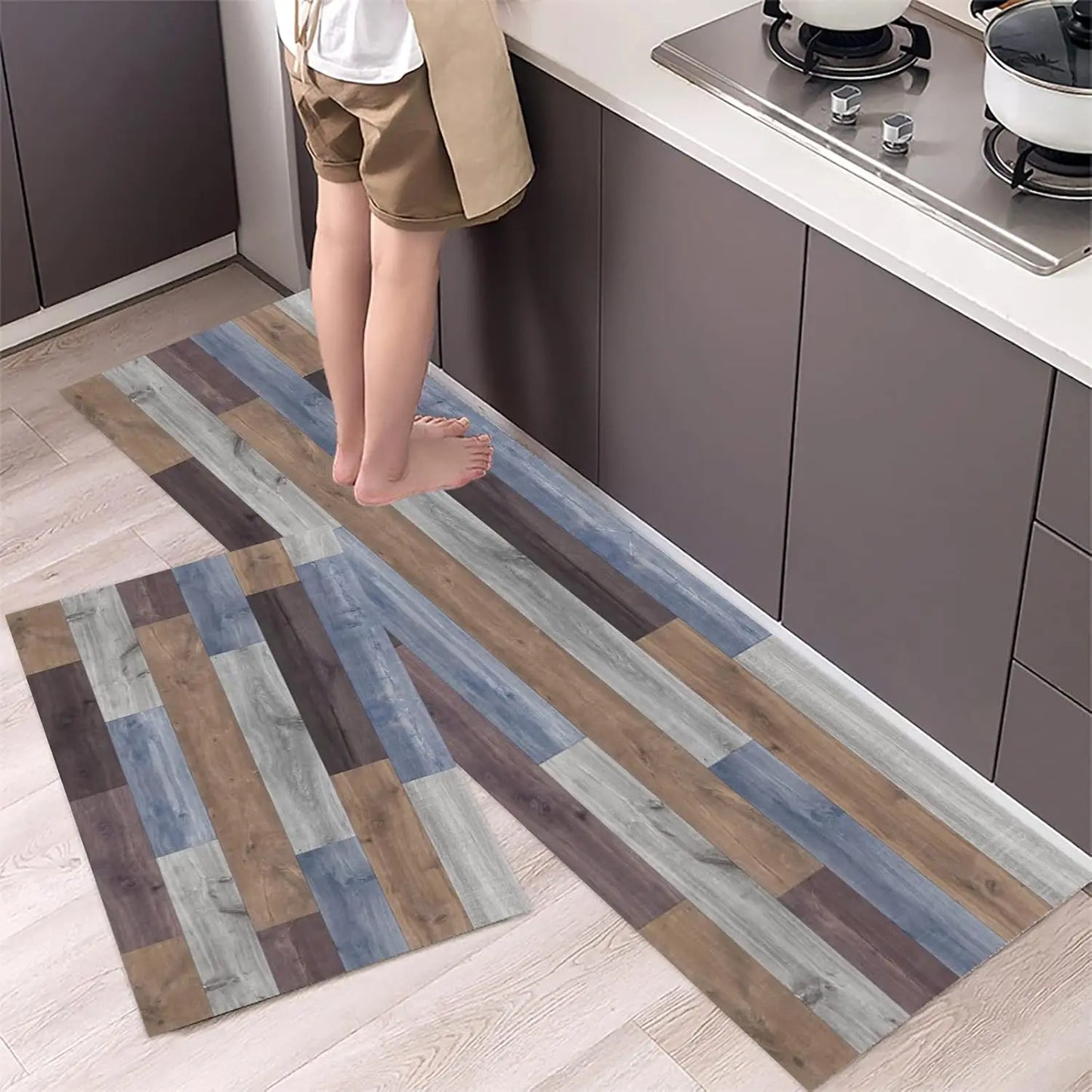 2PCS Kitchen Floor Mat