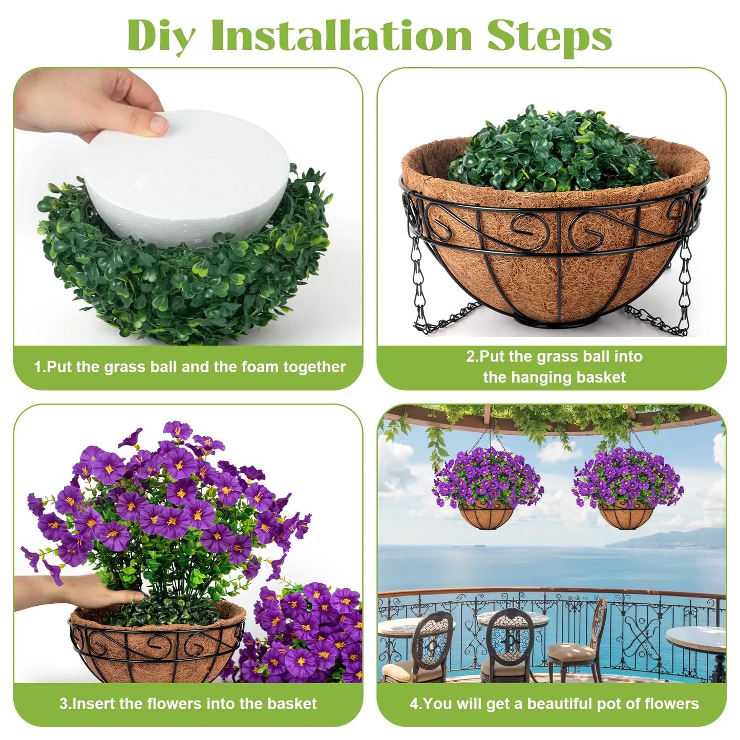 Hanging Morning Glory Basket