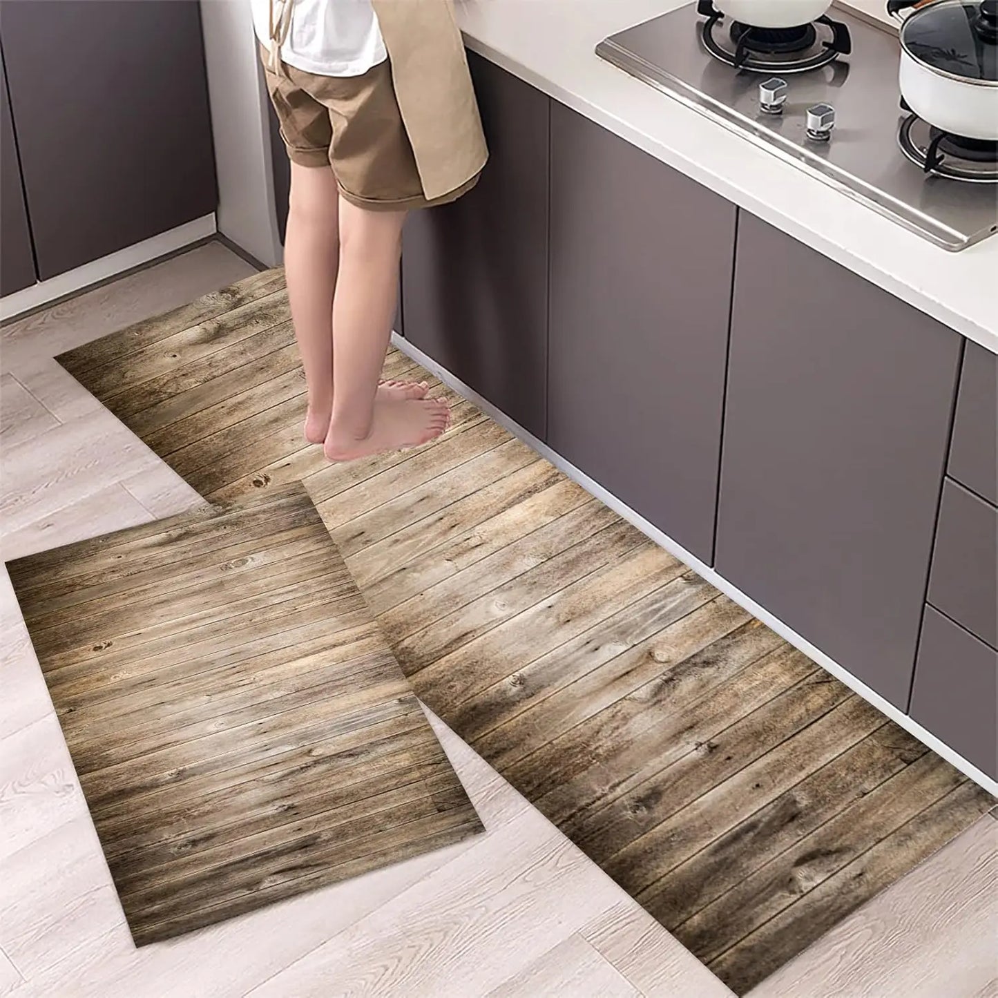 2PCS Kitchen Floor Mat