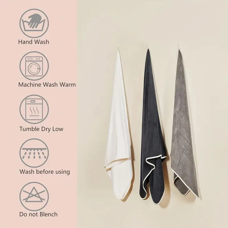Large Bath Towels Set 3PCS