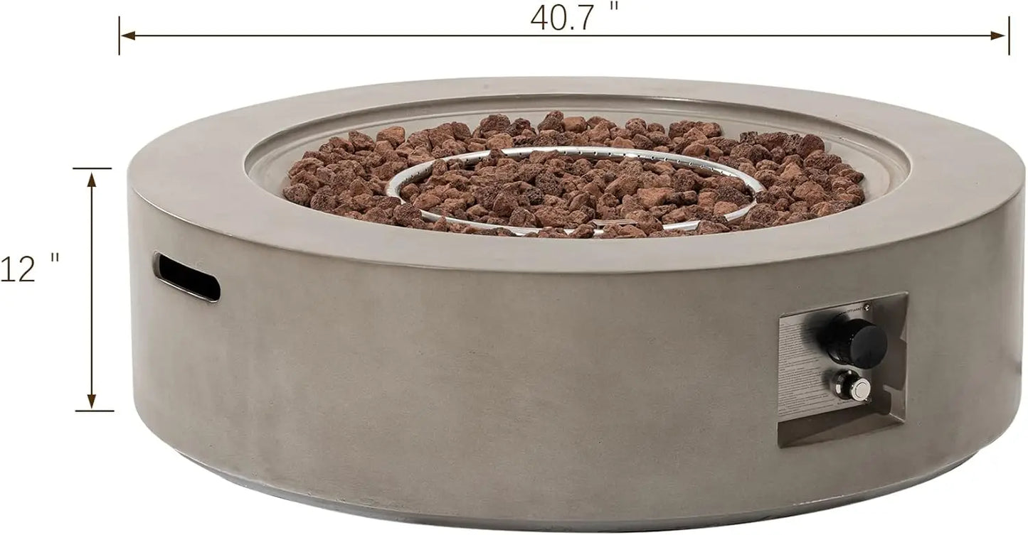Outdoor 42" Propane Fire Pit Table