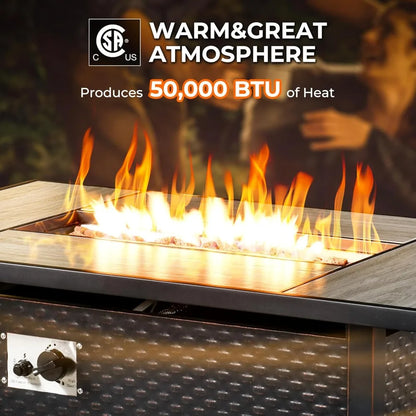 42" Fire Pit Table with Propane Gas