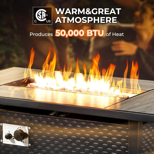 42" Fire Pit Table with Propane Gas