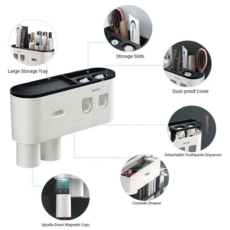 Toothbrush Holder / Toothpaste Dispenser