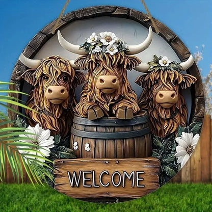 Welcome Signs 8x8 Inch