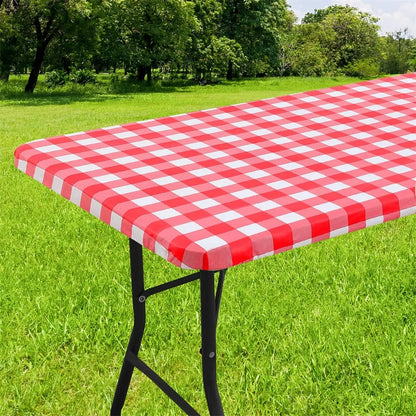 Elastic Waterproof Tablecloth Fitted Vinyl