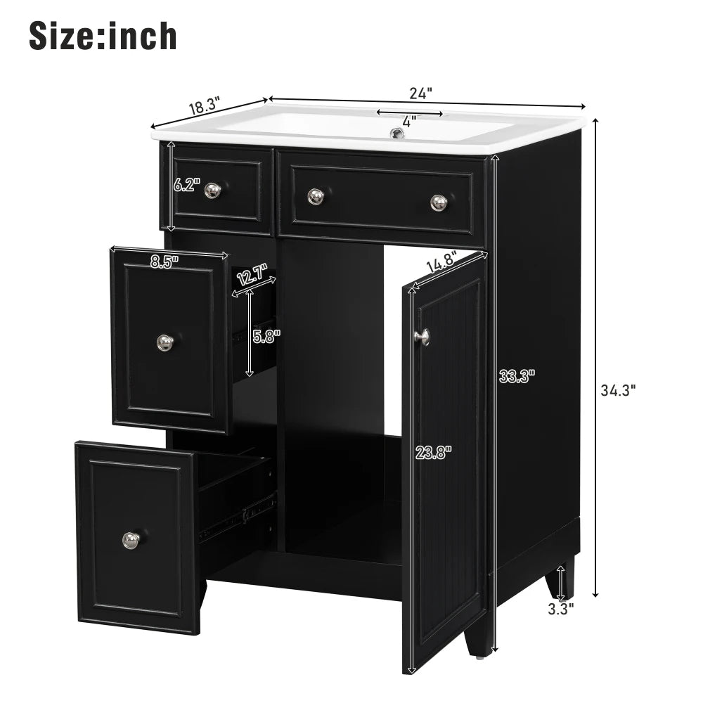 24-Inch Bathroom Vanity Cabinet