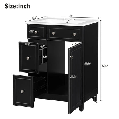 24-Inch Bathroom Vanity Cabinet